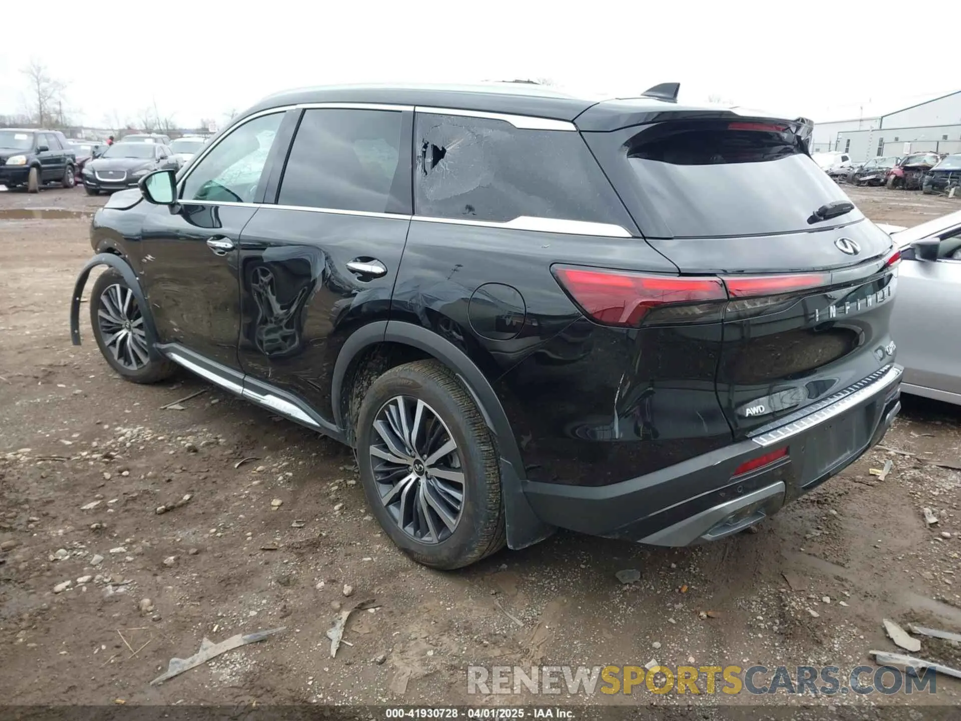 3 fotografías del automóvil dañado 5N1DL1GS3PC361913 INFINITI QX60 2023