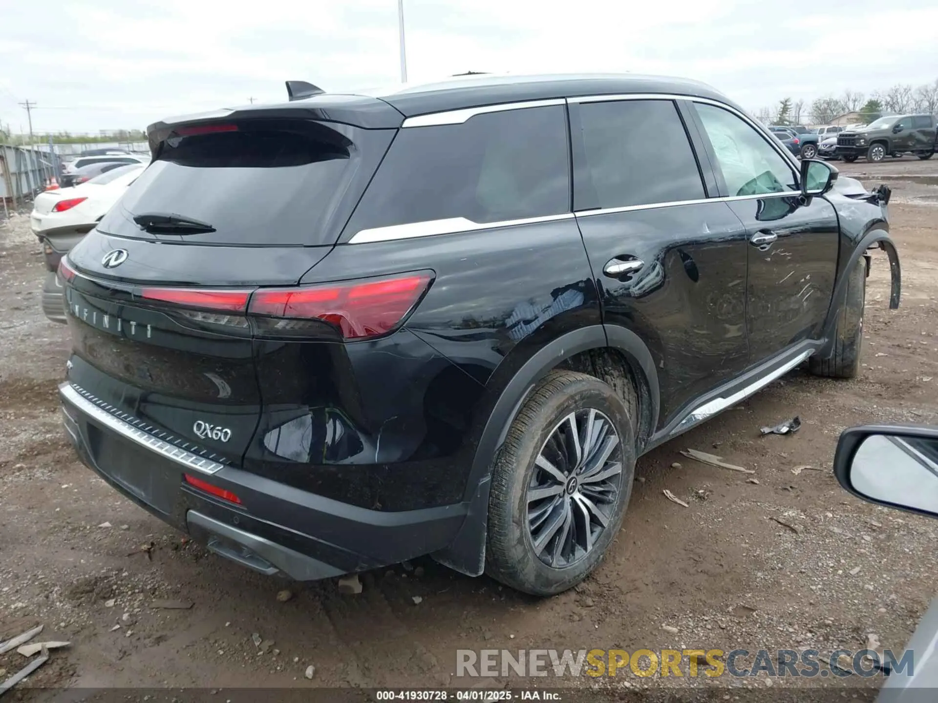 4 fotografías del automóvil dañado 5N1DL1GS3PC361913 INFINITI QX60 2023