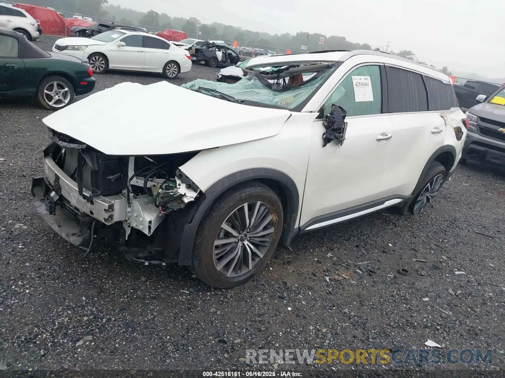 2 fotografías del automóvil dañado 5N1DL1GS9PC358014 INFINITI QX60 2023