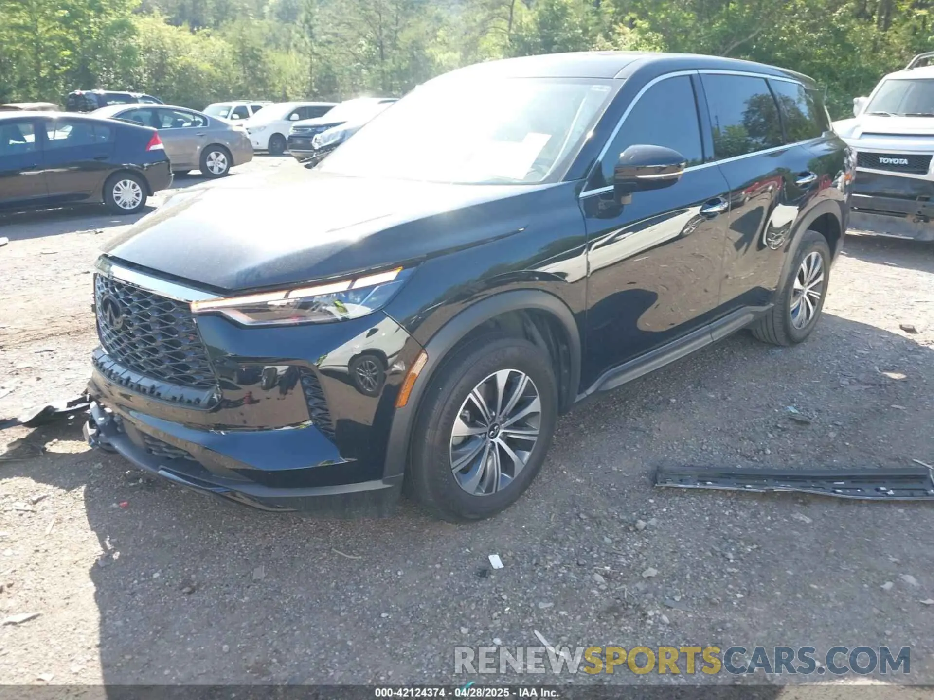 2 fotografías del automóvil dañado 5N1DL1ER2RC330428 INFINITI QX60 2024
