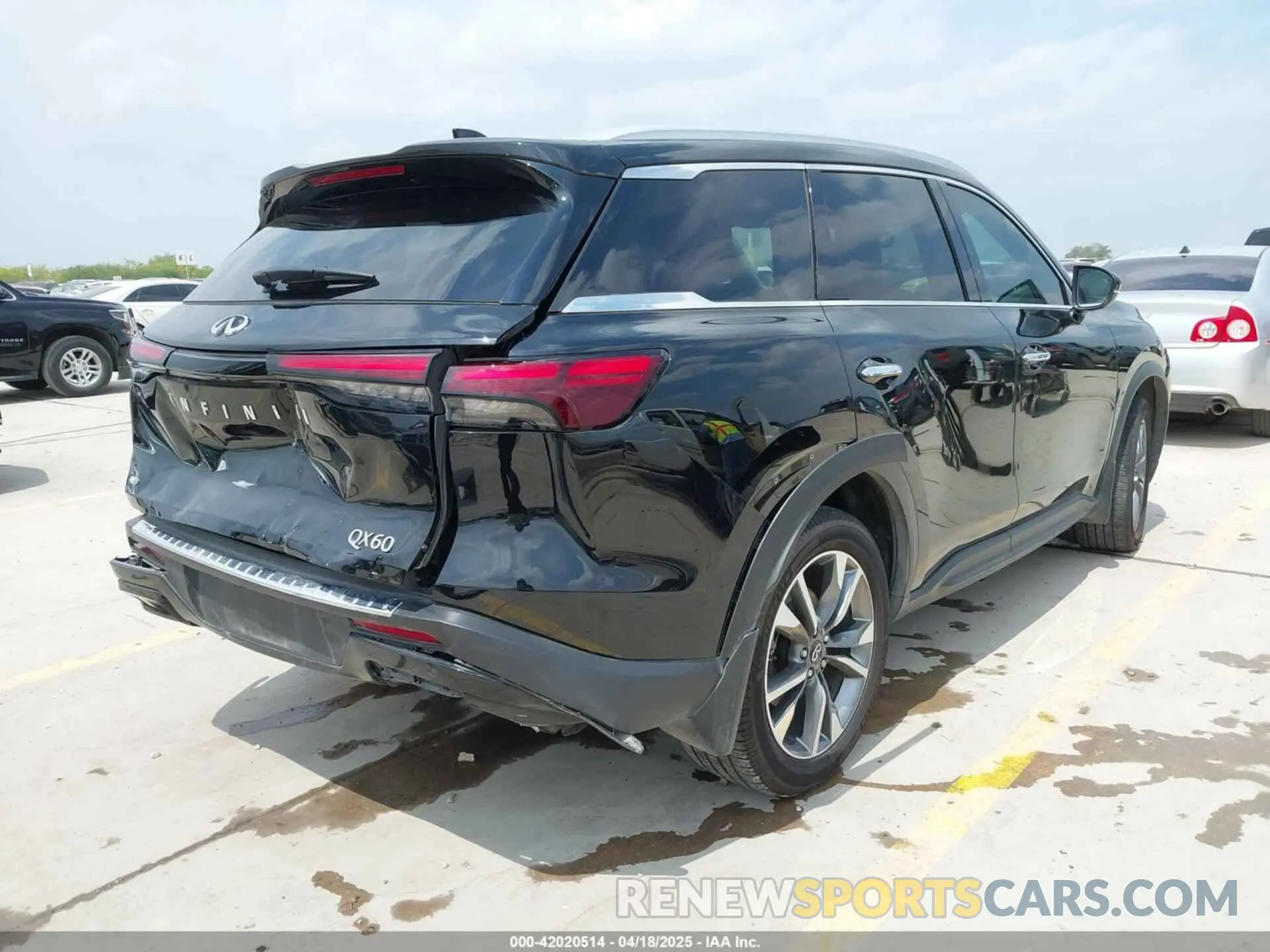 4 fotografías del automóvil dañado 5N1DL1FS8RC339717 INFINITI QX60 2024