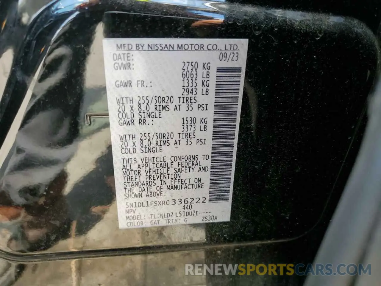 12 fotografías del automóvil dañado 5N1DL1FSXRC336222 INFINITI QX60 2024