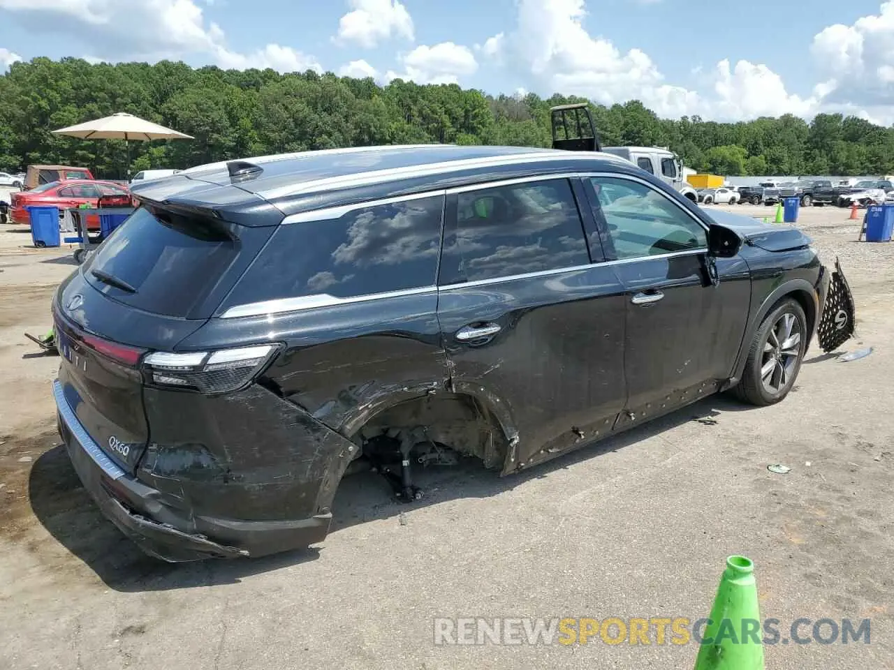 3 fotografías del automóvil dañado 5N1DL1FSXRC336222 INFINITI QX60 2024