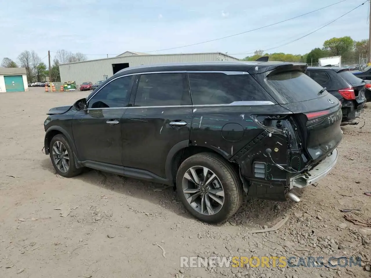 2 fotografías del automóvil dañado 5N1AL1FS5SC348500 INFINITI QX60 2025