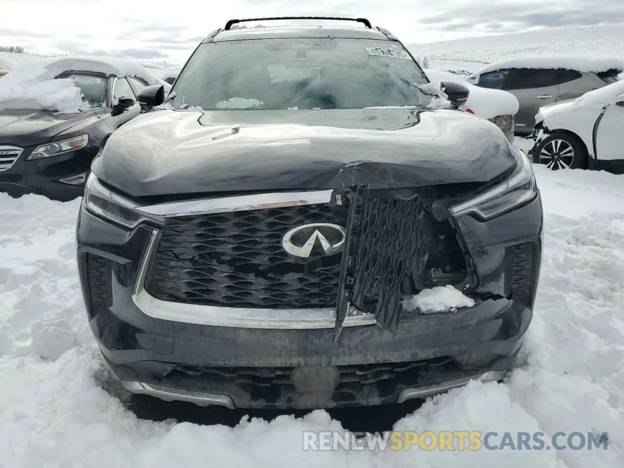 5 fotografías del automóvil dañado 5N1DL1HU4NC340887 INFINITI QX60 AUTOG 2022