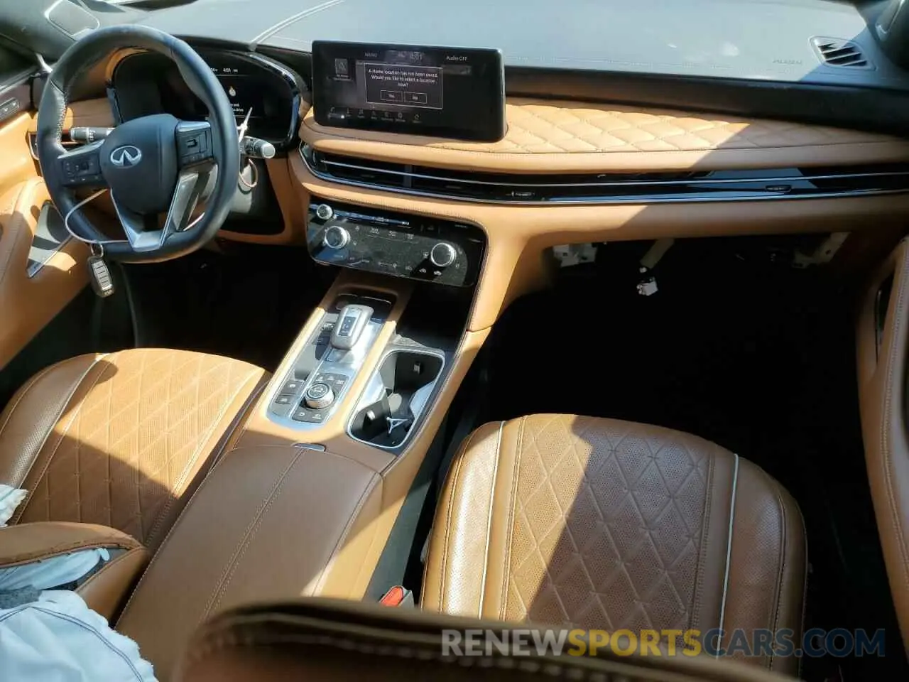 8 fotografías del automóvil dañado 5N1DL1HU3PC353763 INFINITI QX60 AUTOG 2023