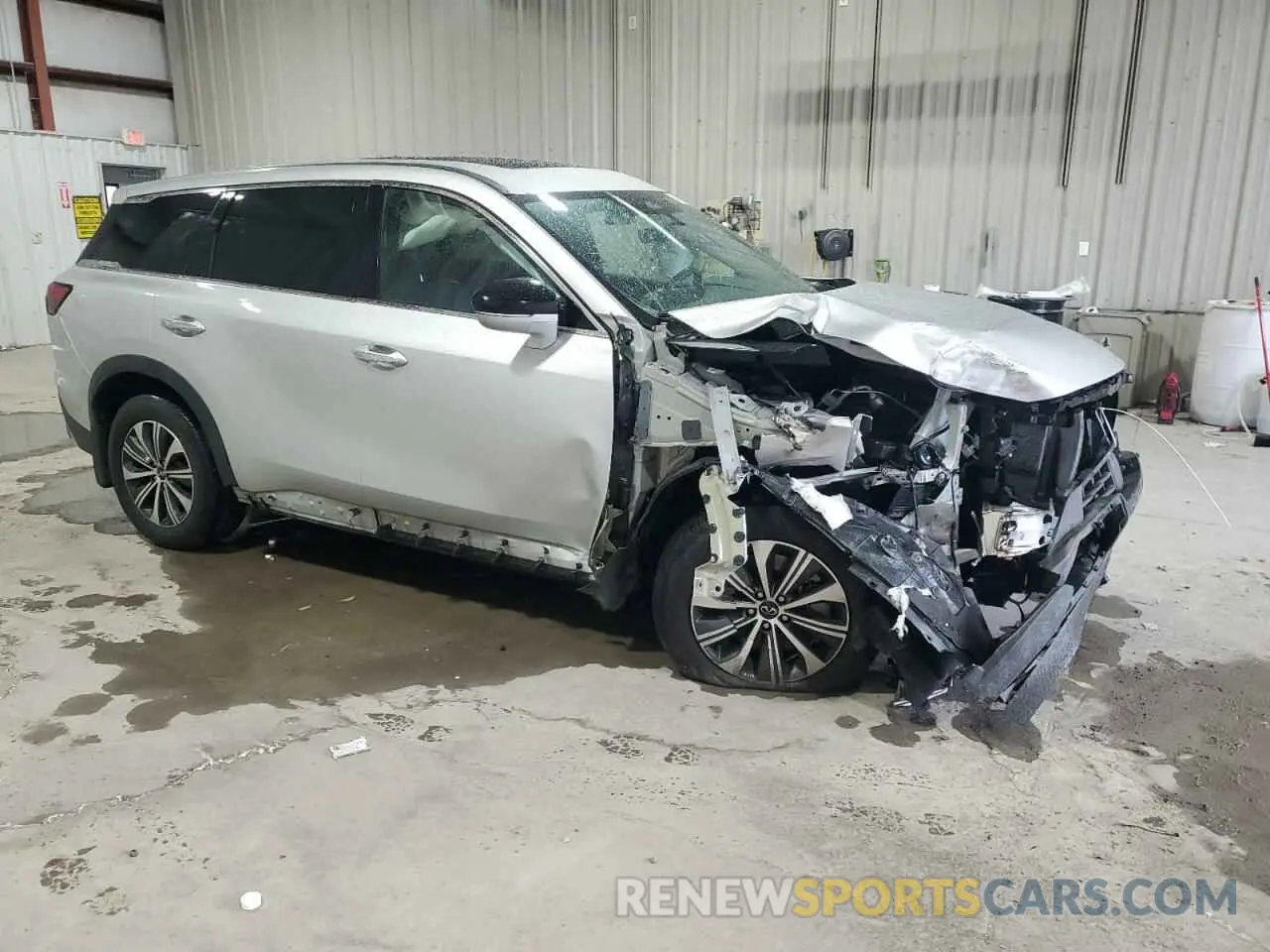 4 fotografías del automóvil dañado 5N1DL1ES0PC346322 INFINITI QX60 PURE 2023