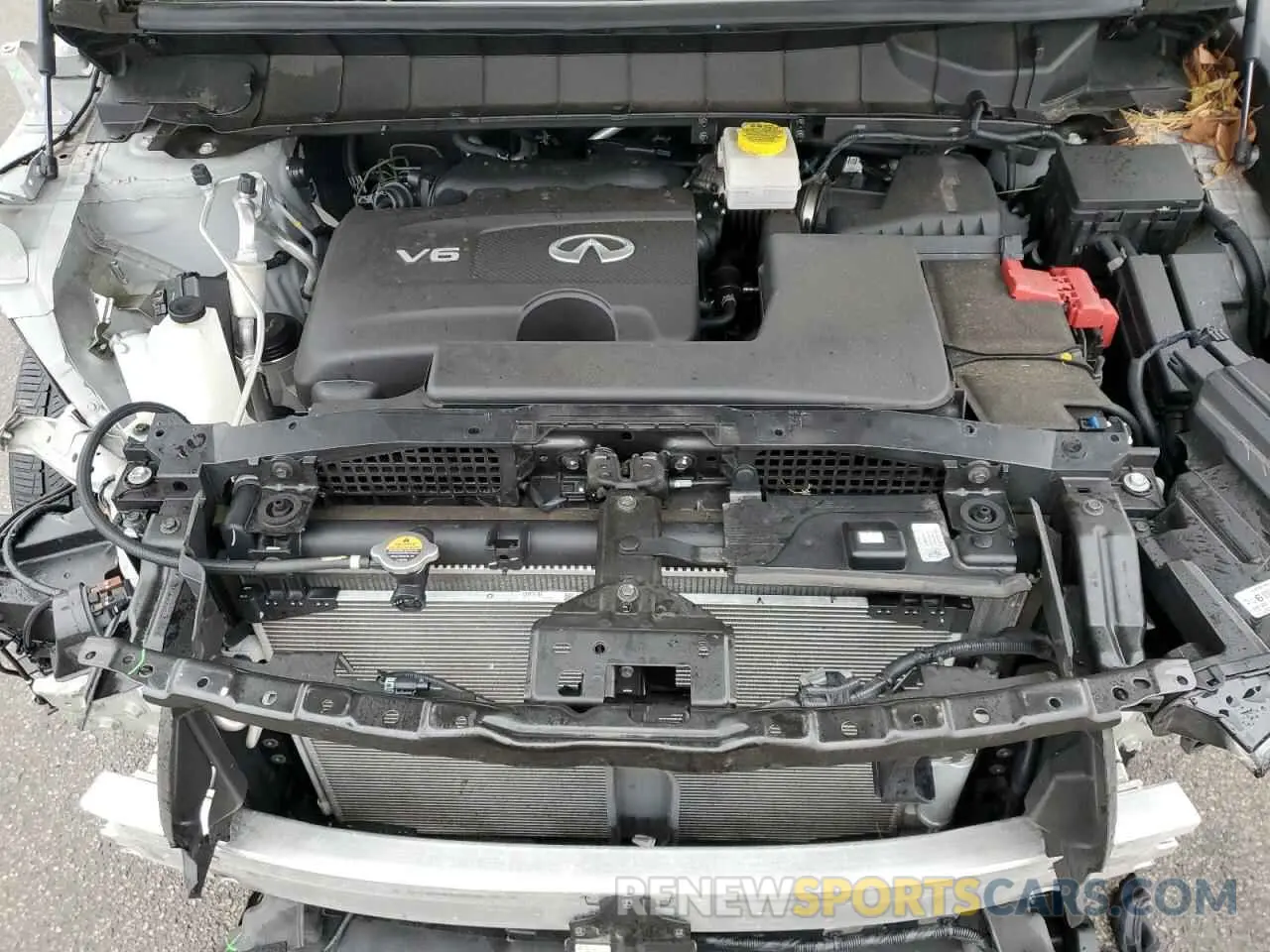 12 fotografías del automóvil dañado 5N1DL1GS6NC343919 INFINITI QX60 SENSO 2022