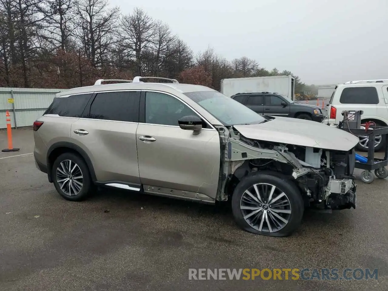 4 fotografías del automóvil dañado 5N1DL1GS6NC343919 INFINITI QX60 SENSO 2022
