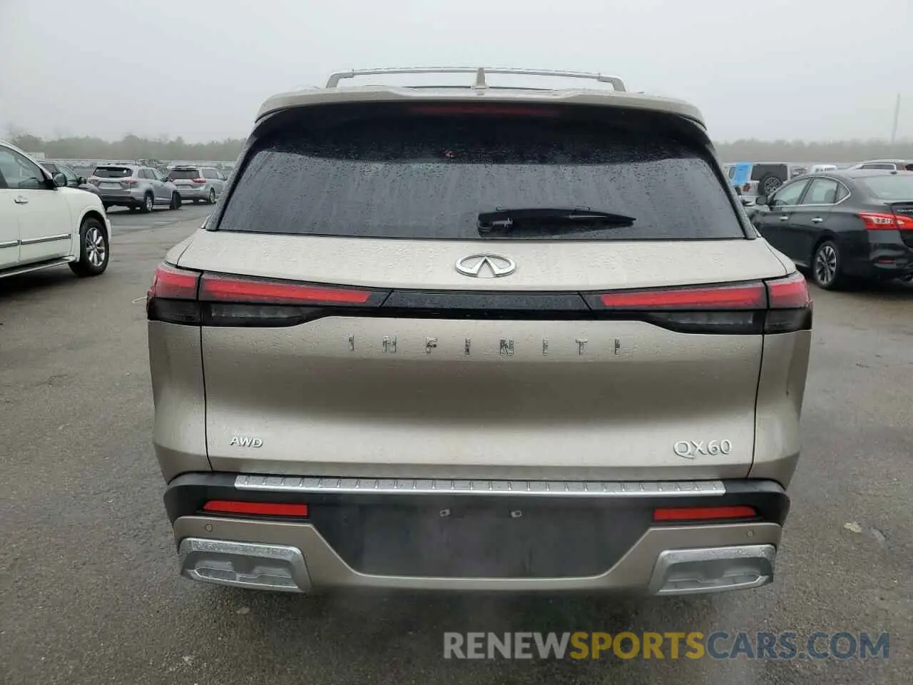 6 fotografías del automóvil dañado 5N1DL1GS6NC343919 INFINITI QX60 SENSO 2022