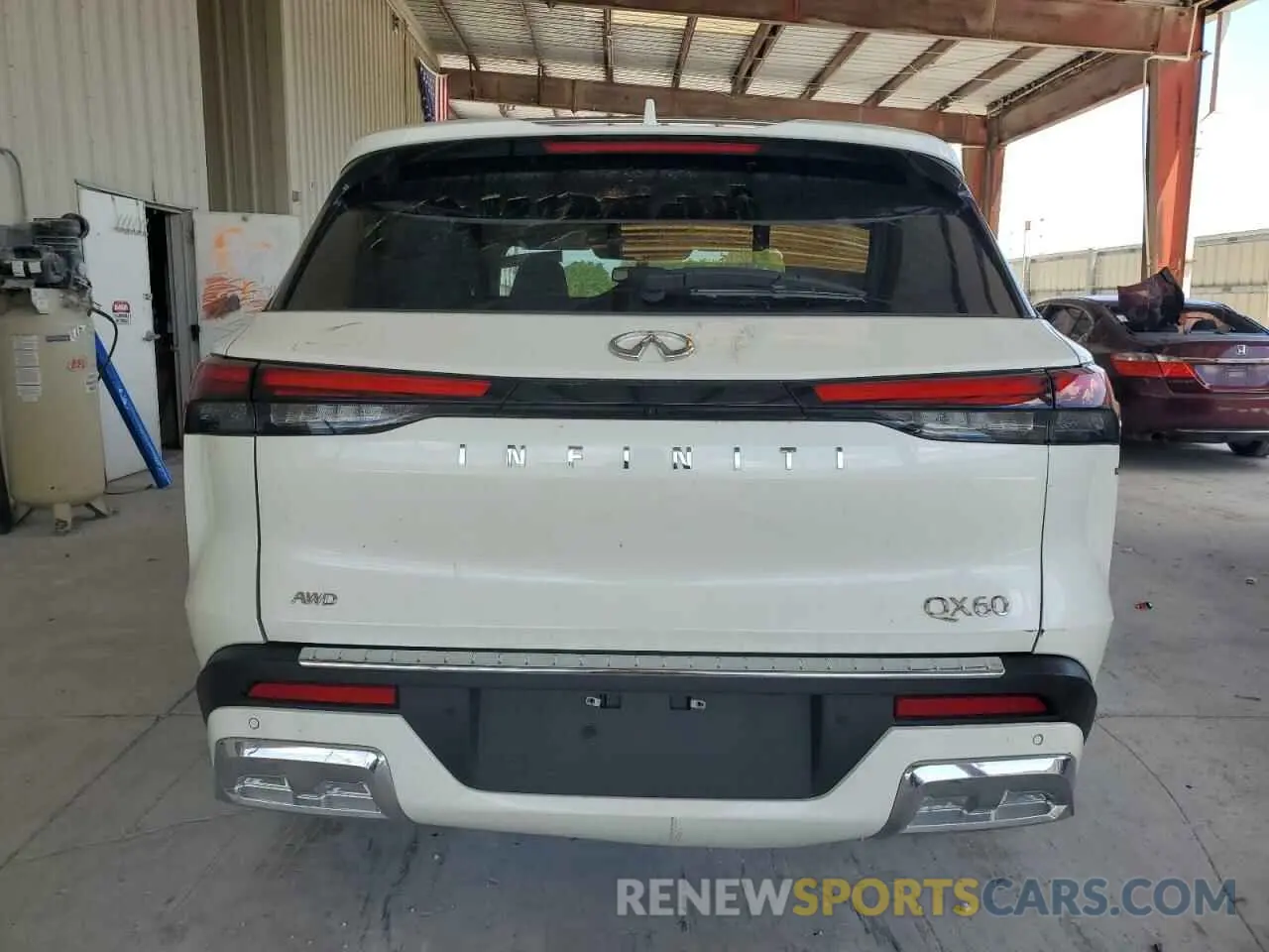 6 fotografías del automóvil dañado 5N1DL1GS8NC332839 INFINITI QX60 SENSO 2022