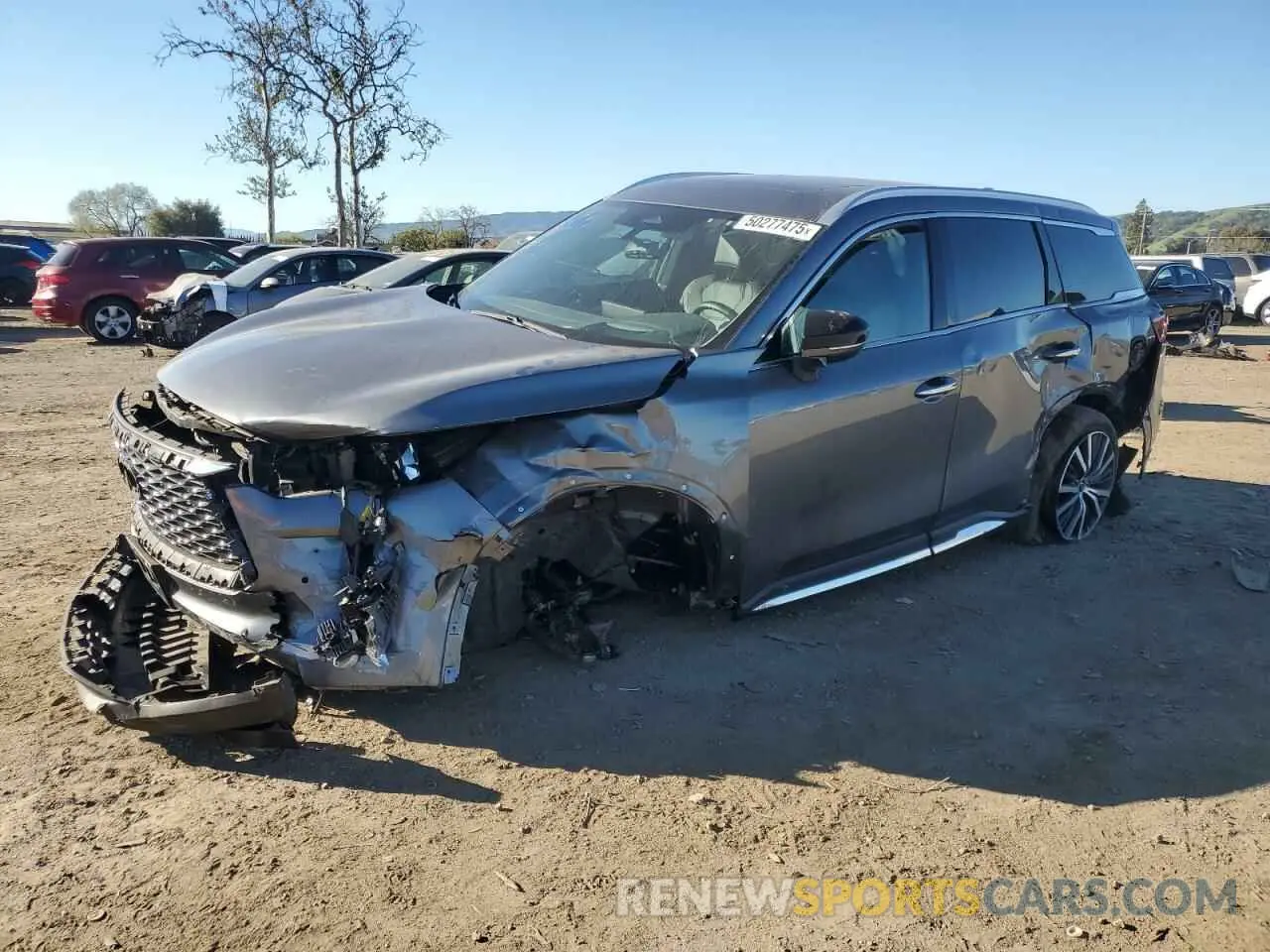 1 fotografías del automóvil dañado 5N1DL1GS5PC353778 INFINITI QX60 SENSO 2023