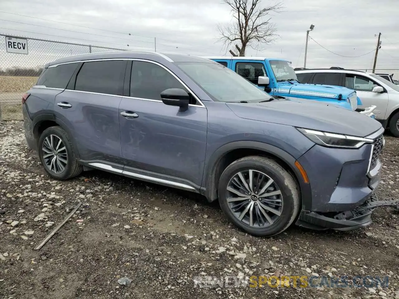 4 fotografías del automóvil dañado 5N1DL1GS8PC346145 INFINITI QX60 SENSO 2023