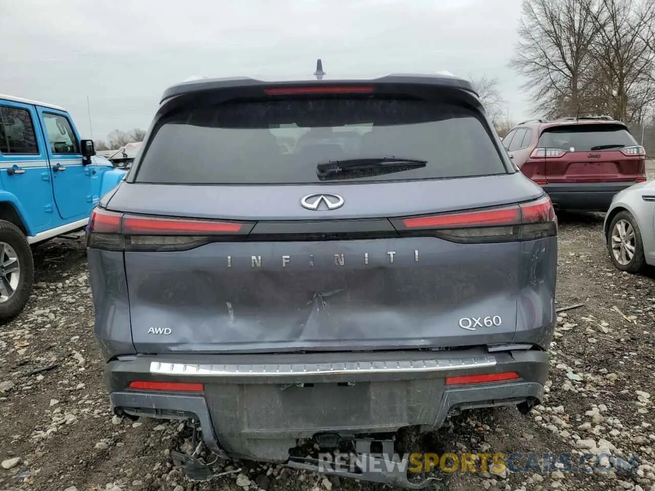 6 fotografías del automóvil dañado 5N1DL1GS8PC346145 INFINITI QX60 SENSO 2023
