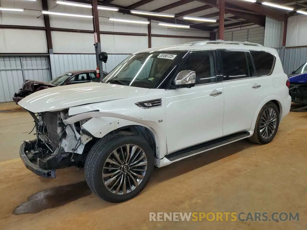 1 fotografías del automóvil dañado JN8AZ2NC0K9460111 INFINITI QX80 2019