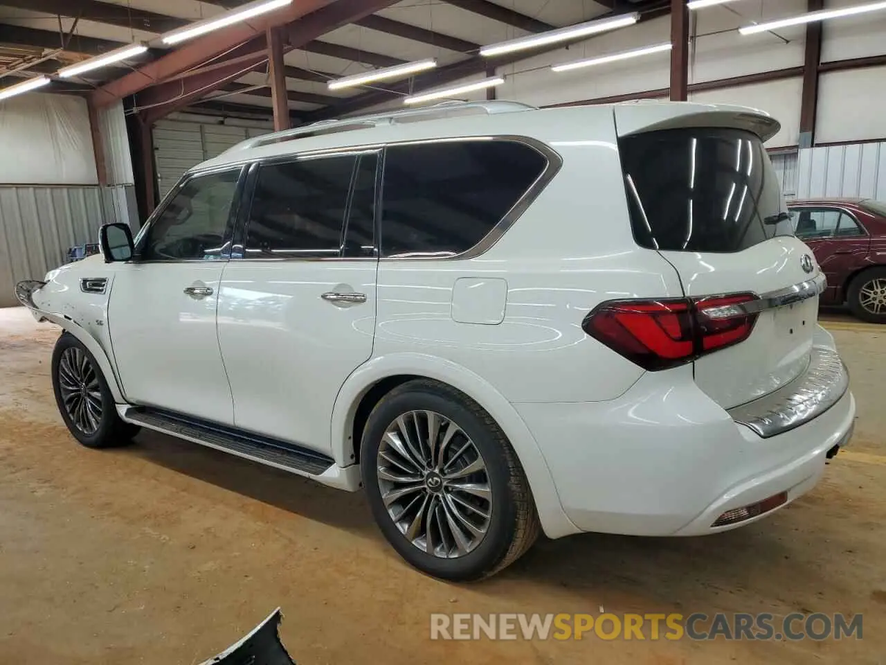 2 fotografías del automóvil dañado JN8AZ2NC0K9460111 INFINITI QX80 2019