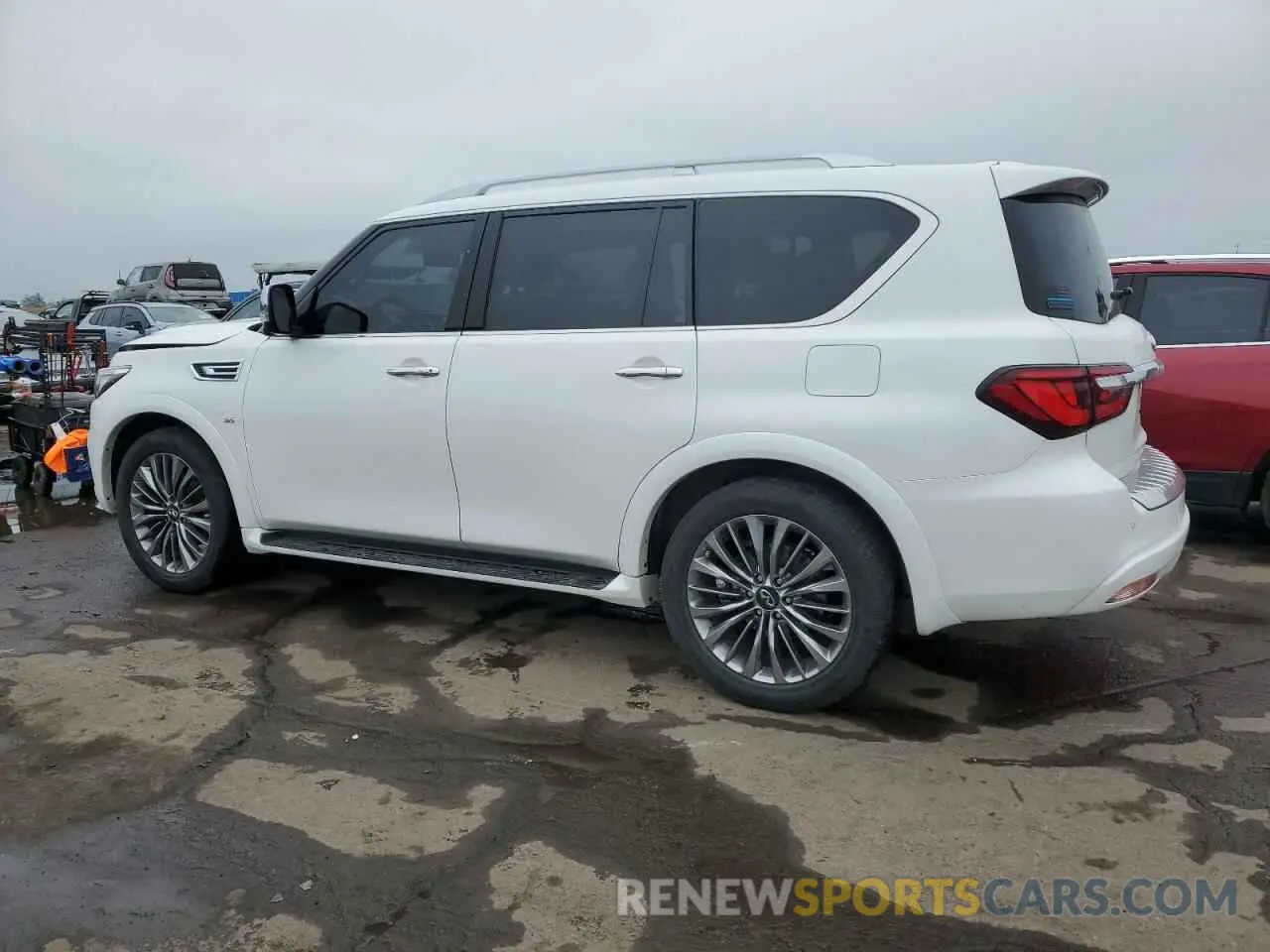 2 fotografías del automóvil dañado JN8AZ2NC1K9460750 INFINITI QX80 2019