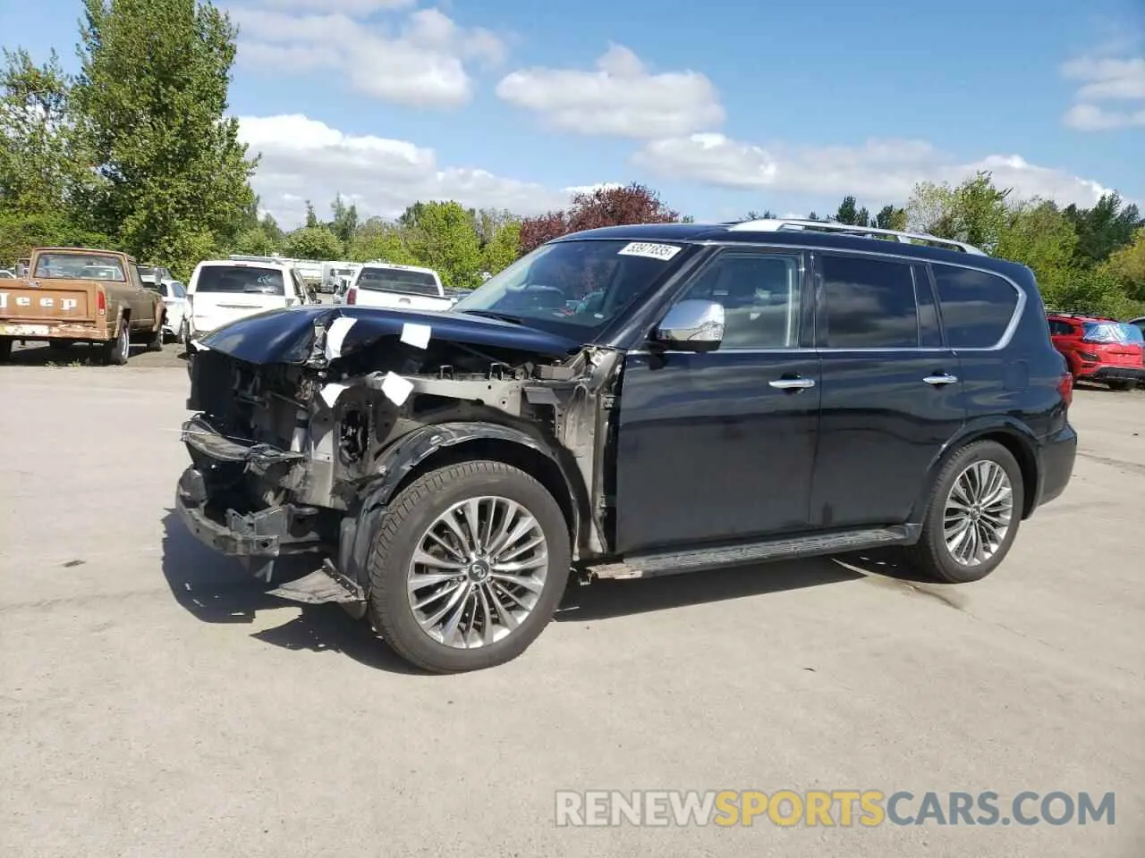 1 fotografías del automóvil dañado JN8AZ2NC6K9461215 INFINITI QX80 2019