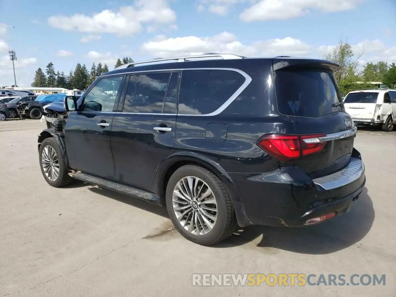 2 fotografías del automóvil dañado JN8AZ2NC6K9461215 INFINITI QX80 2019