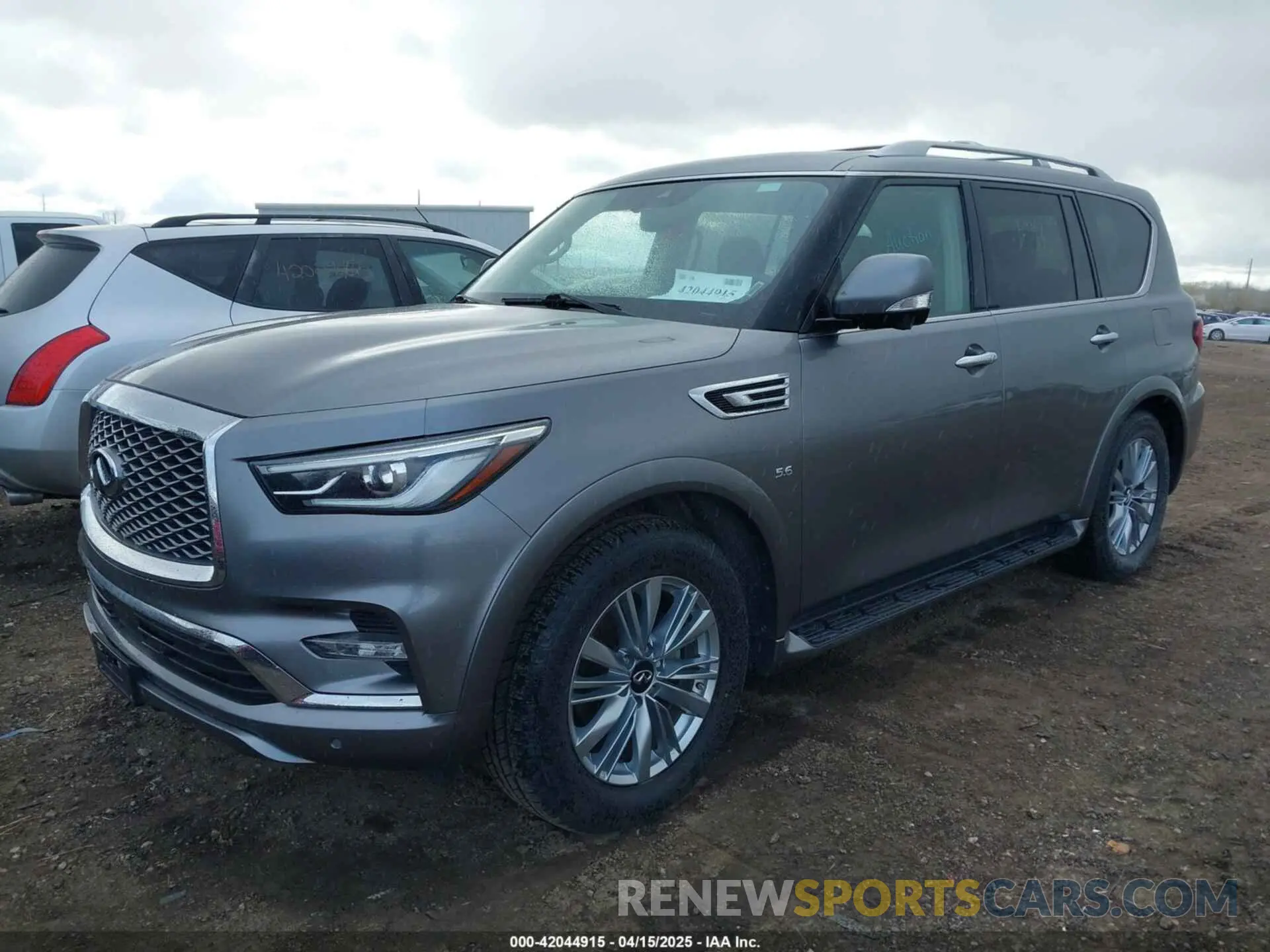 2 fotografías del automóvil dañado JN8AZ2ND2K9850698 INFINITI QX80 2019