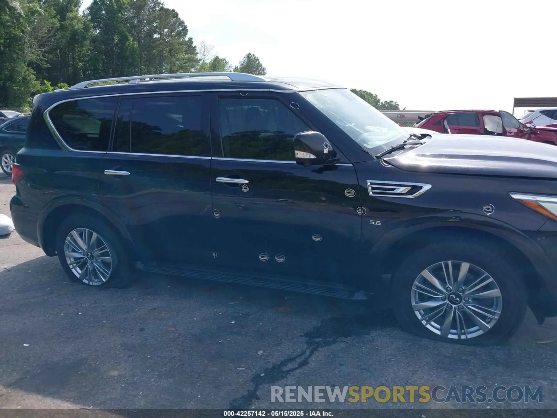 6 fotografías del automóvil dañado JN8AZ2NE0K9232997 INFINITI QX80 2019