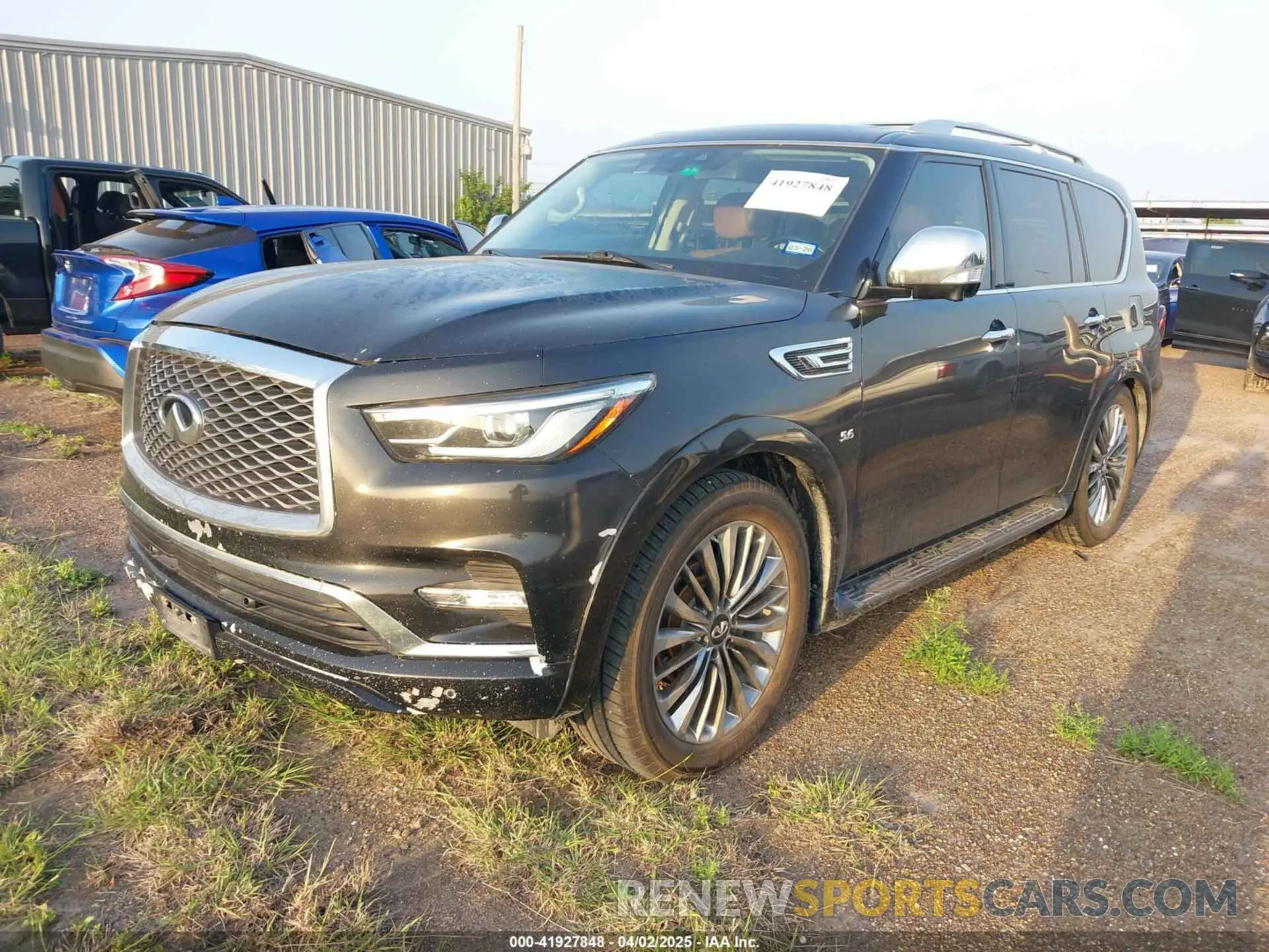 2 fotografías del automóvil dañado JN8AZ2NE2K9229471 INFINITI QX80 2019