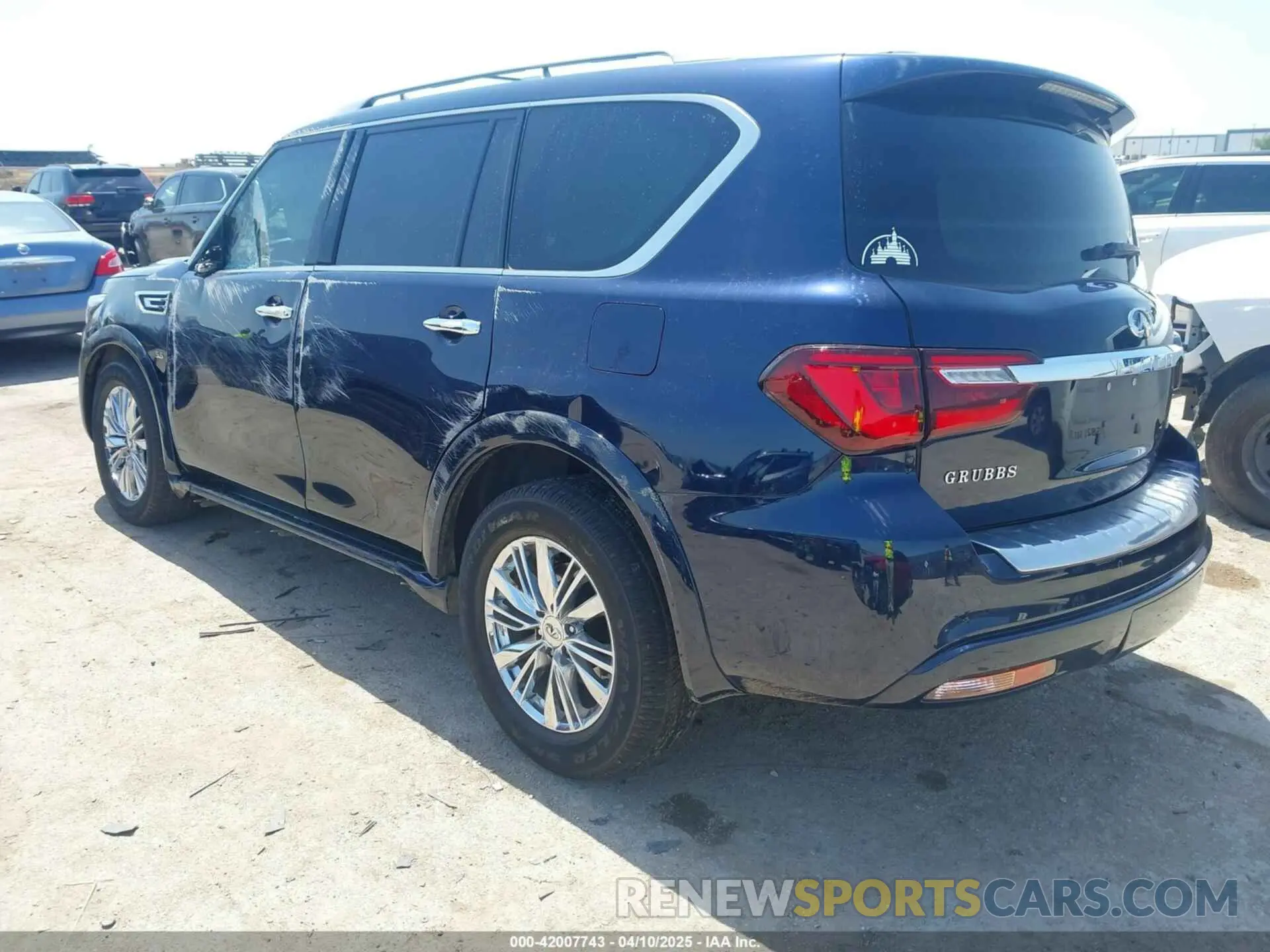 3 fotografías del automóvil dañado JN8AZ2NE5K9225656 INFINITI QX80 2019