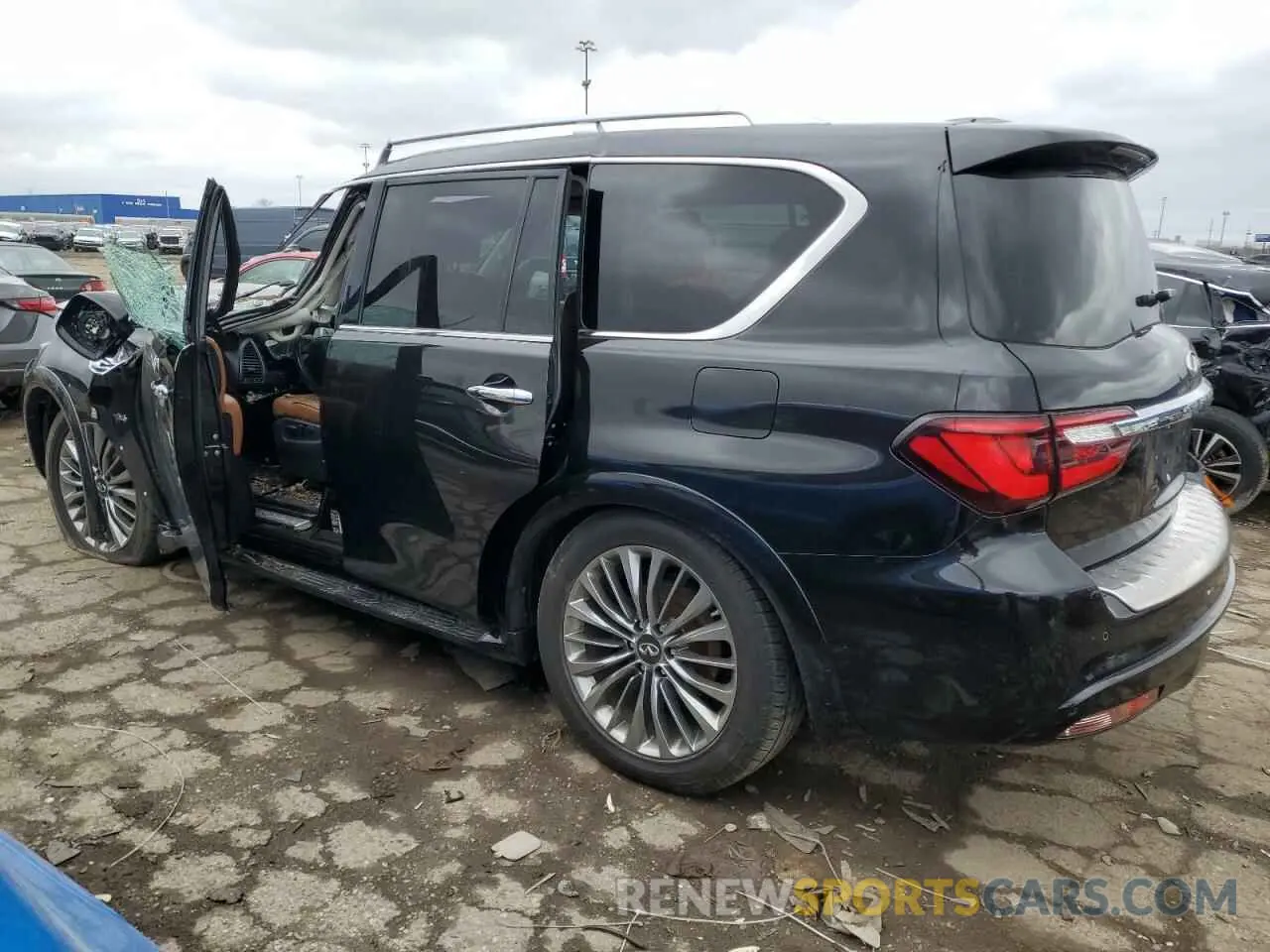 2 fotografías del automóvil dañado JN8AZ2NE5K9234907 INFINITI QX80 2019