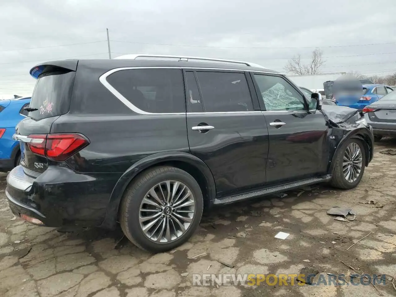 3 fotografías del automóvil dañado JN8AZ2NE5K9234907 INFINITI QX80 2019