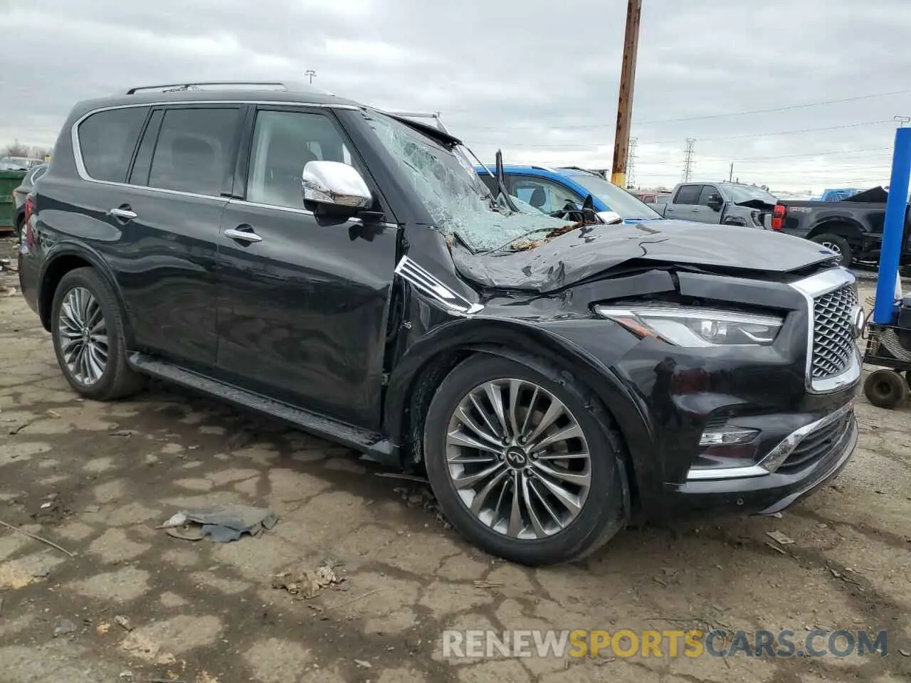 4 fotografías del automóvil dañado JN8AZ2NE5K9234907 INFINITI QX80 2019