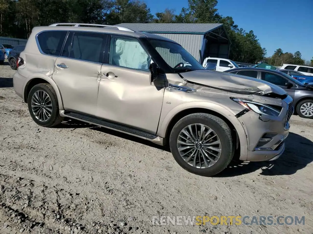 4 fotografías del automóvil dañado JN8AZ2NE7K9231409 INFINITI QX80 2019