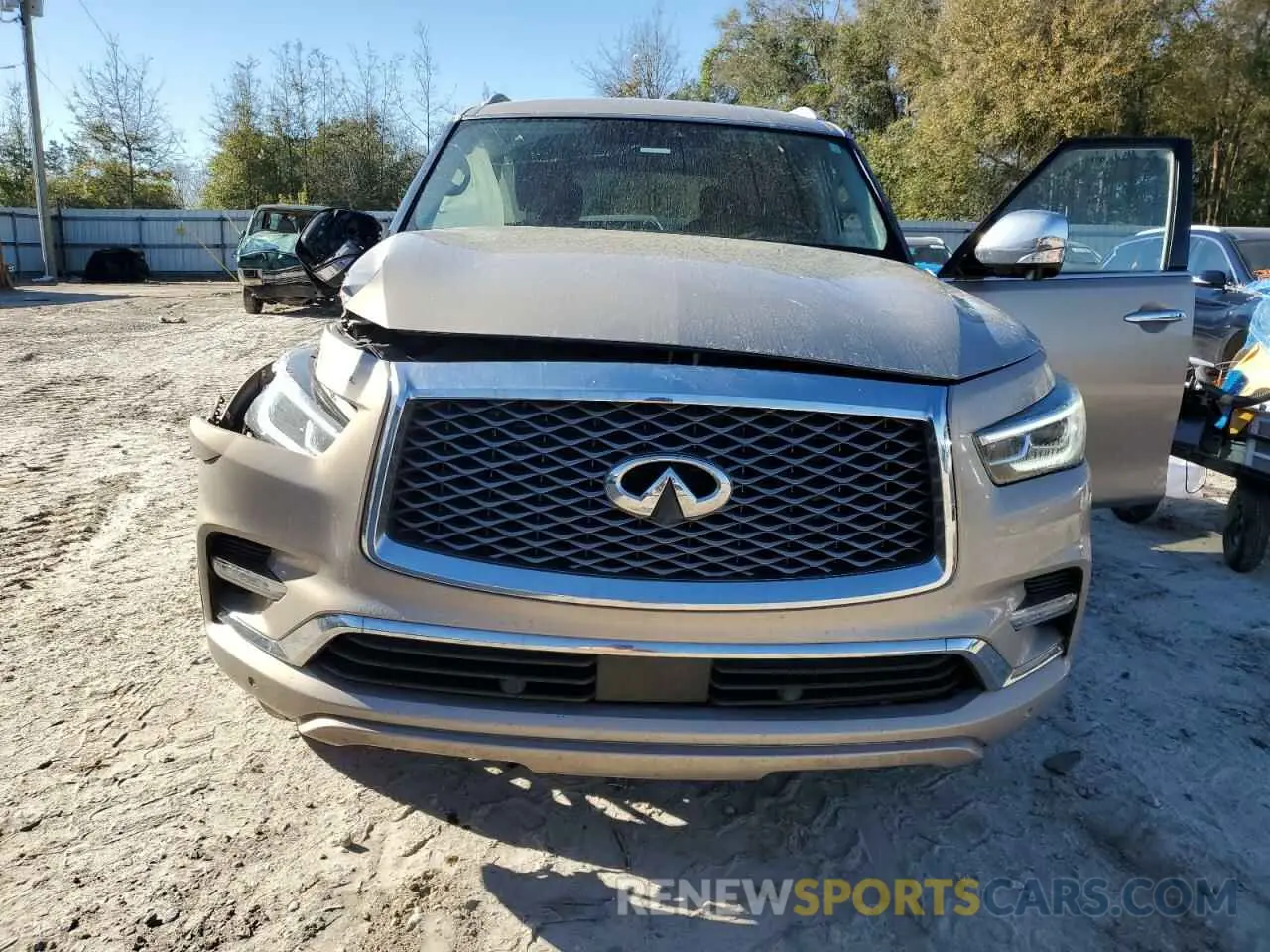 5 fotografías del automóvil dañado JN8AZ2NE7K9231409 INFINITI QX80 2019