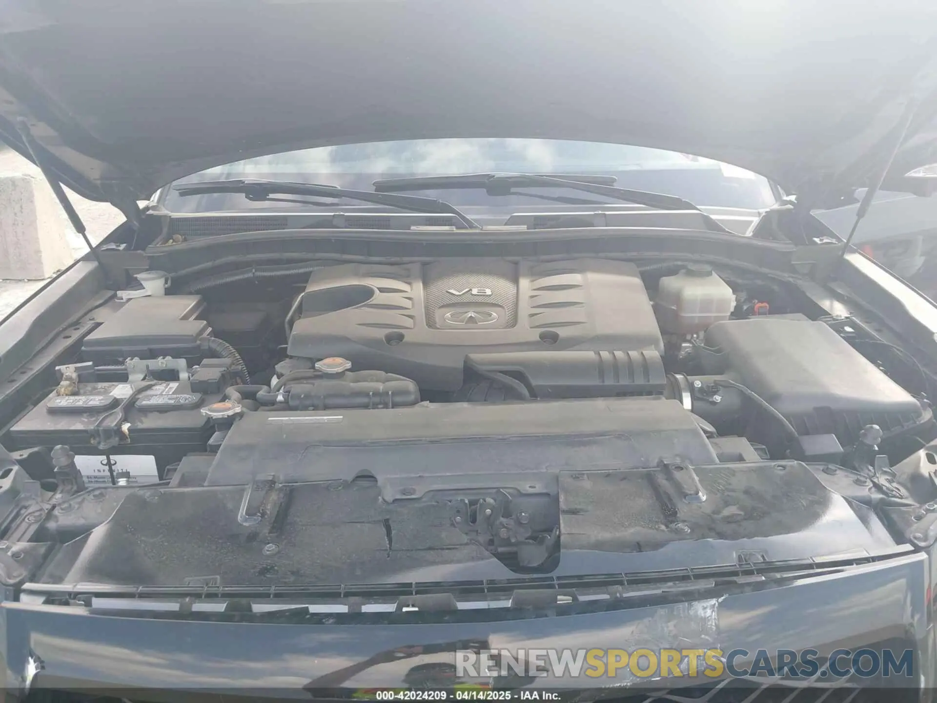 10 fotografías del automóvil dañado JN8AZ2NE8K9236926 INFINITI QX80 2019