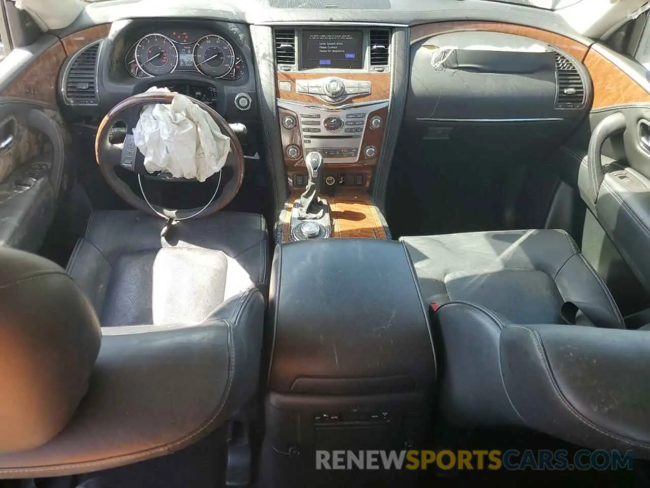 8 fotografías del automóvil dañado JN8AZ2NE9K9226485 INFINITI QX80 2019