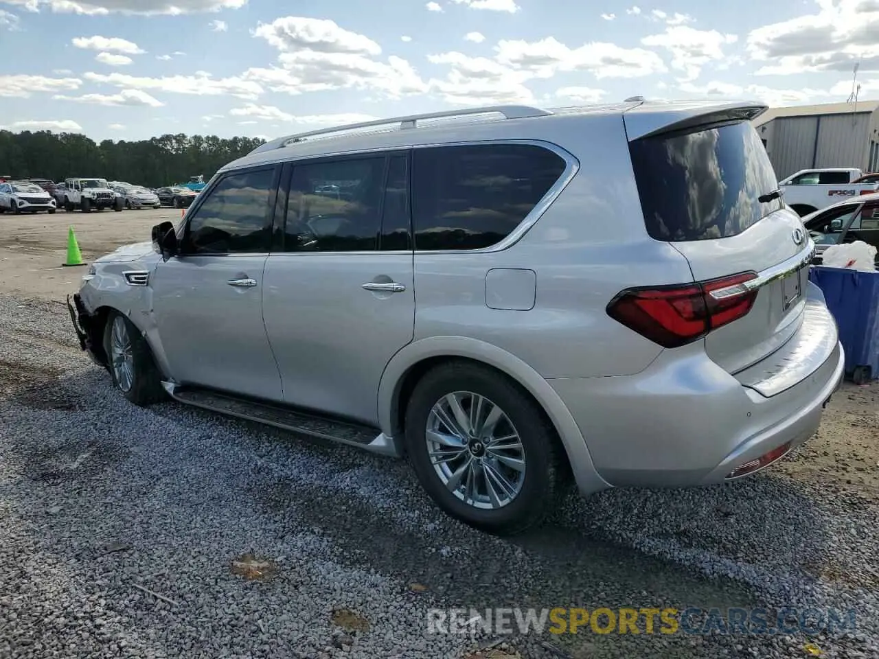 2 fotografías del automóvil dañado JN8AZ2NE9K9230200 INFINITI QX80 2019