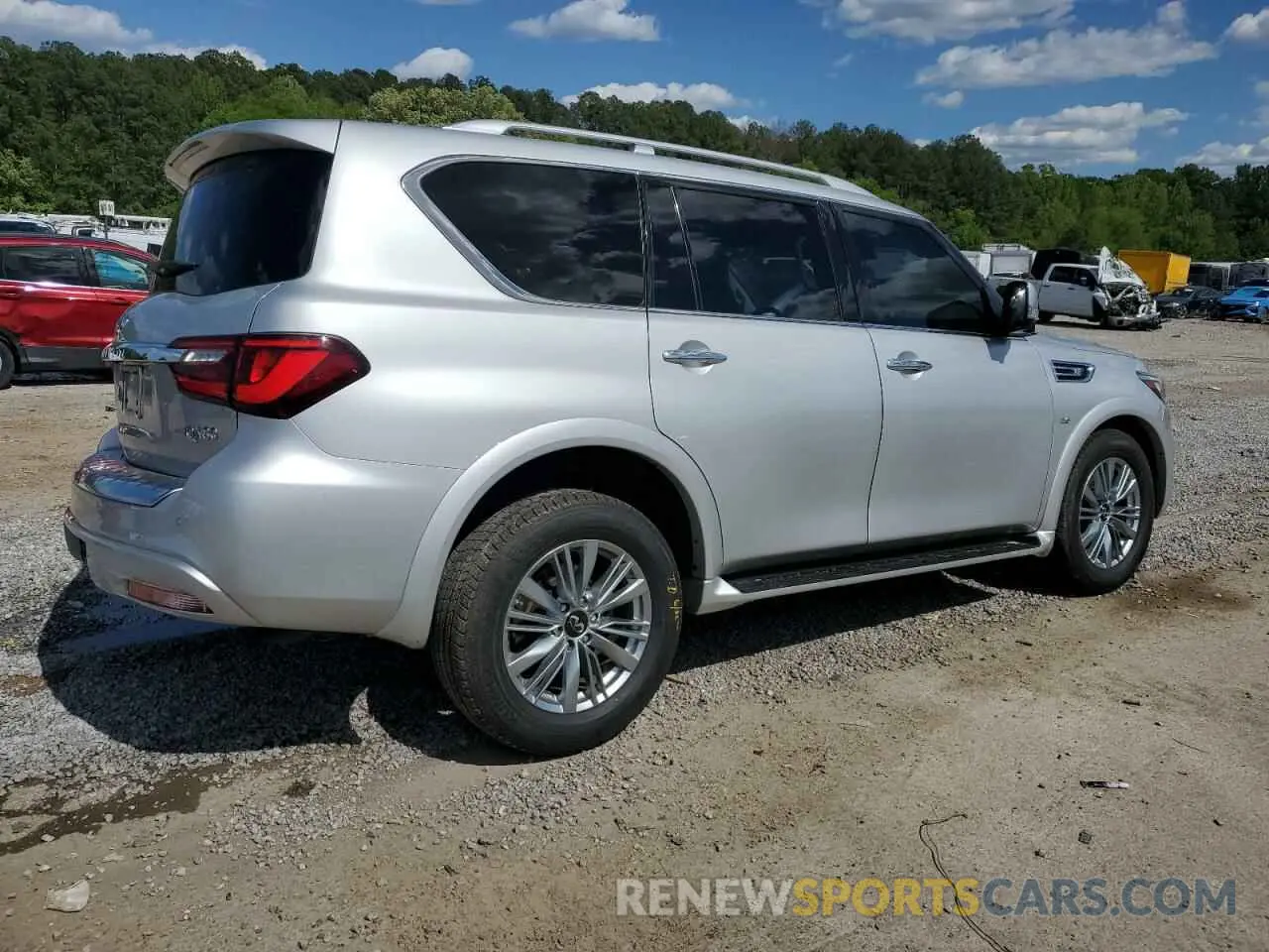 3 fotografías del automóvil dañado JN8AZ2NE9K9230200 INFINITI QX80 2019