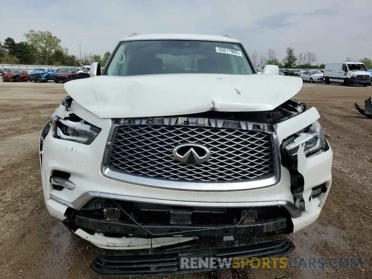 5 fotografías del automóvil dañado JN8AZ2NEXK9235292 INFINITI QX80 2019