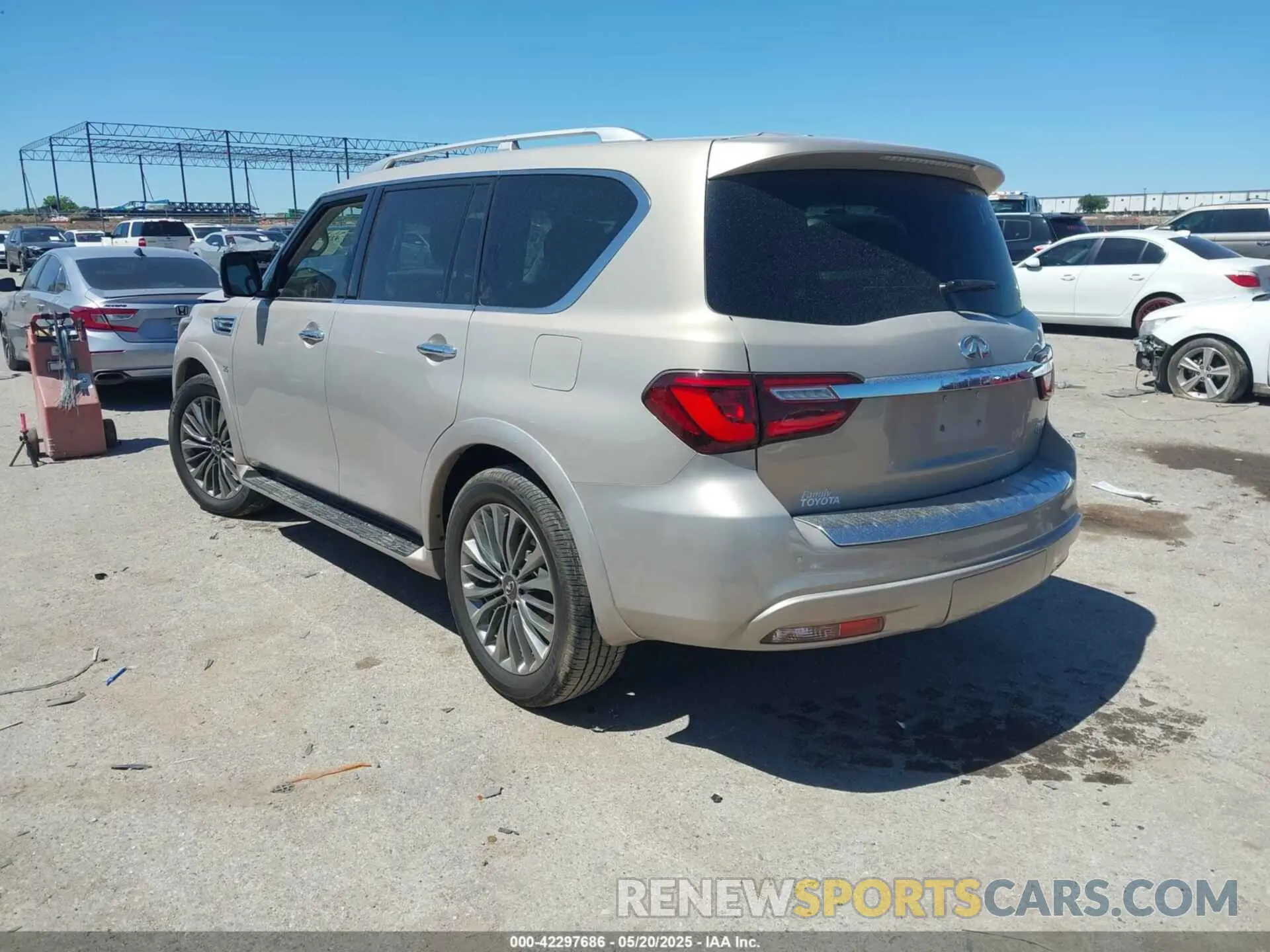 3 fotografías del automóvil dañado JN8AZ2NF0K9684036 INFINITI QX80 2019