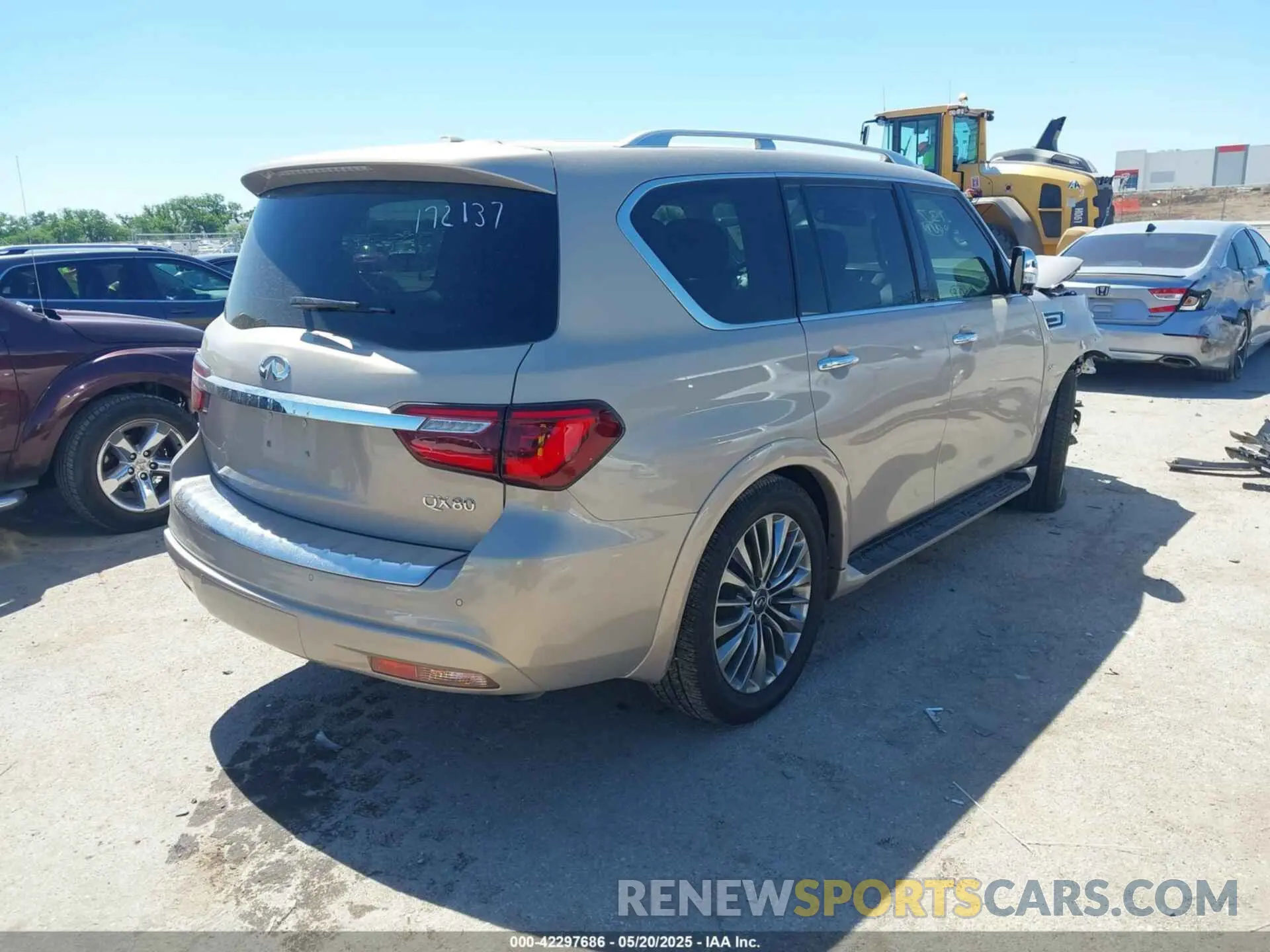4 fotografías del automóvil dañado JN8AZ2NF0K9684036 INFINITI QX80 2019