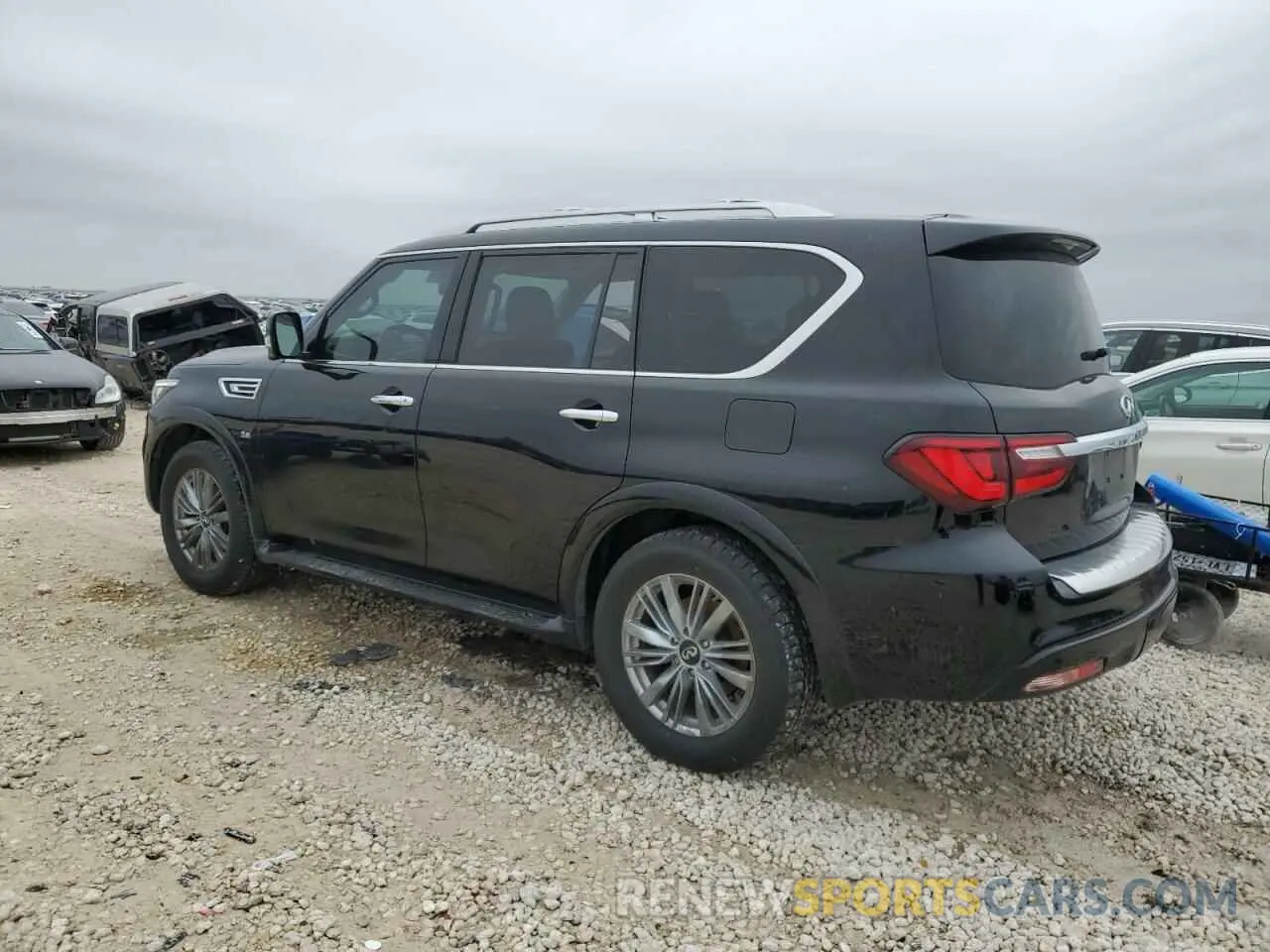 2 fotografías del automóvil dañado JN8AZ2NF1K9680688 INFINITI QX80 2019