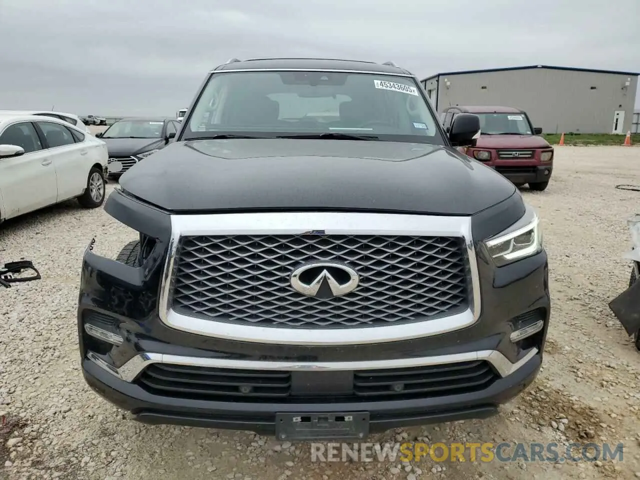5 fotografías del automóvil dañado JN8AZ2NF1K9680688 INFINITI QX80 2019