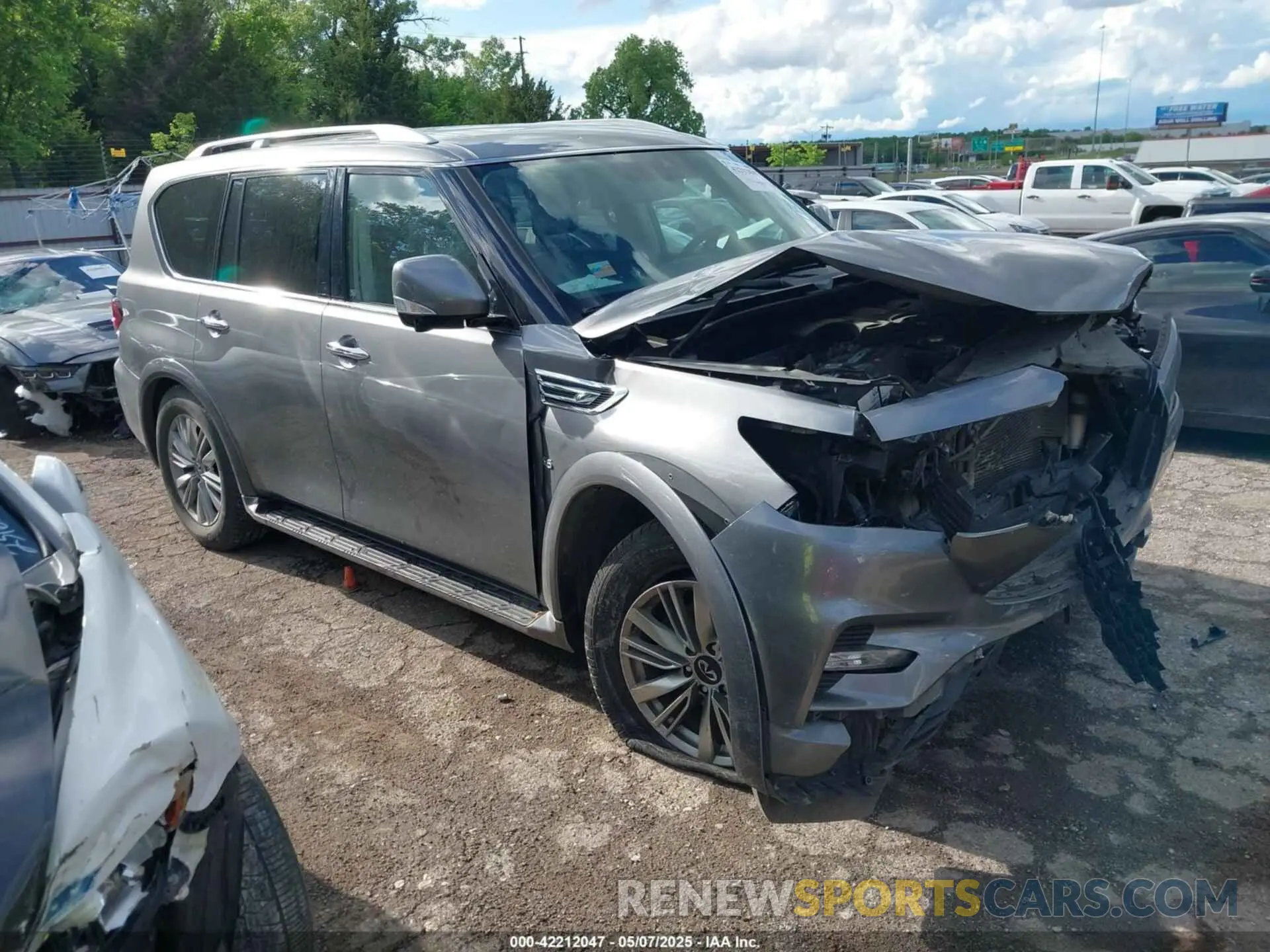 1 fotografías del automóvil dañado JN8AZ2NF2K9684426 INFINITI QX80 2019
