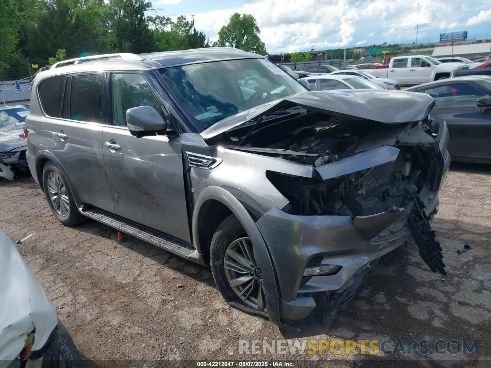 13 fotografías del automóvil dañado JN8AZ2NF2K9684426 INFINITI QX80 2019
