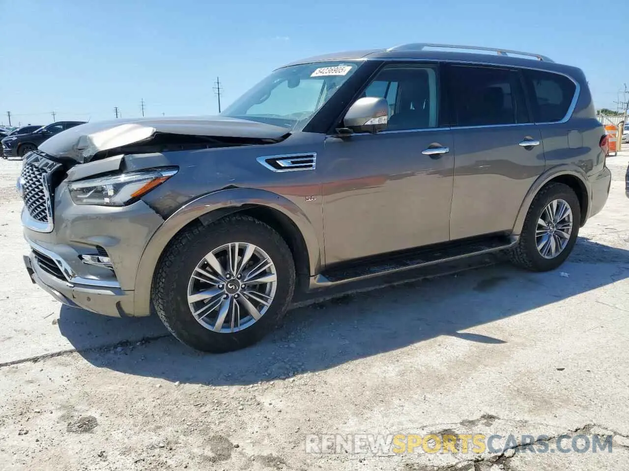 1 fotografías del automóvil dañado JN8AZ2NF2K9688380 INFINITI QX80 2019