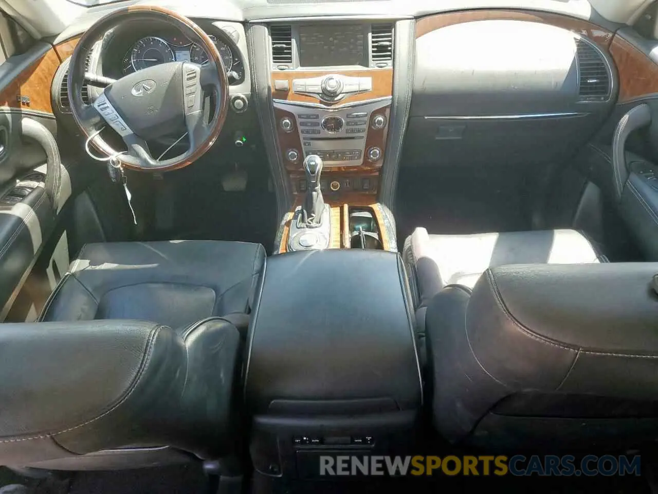 8 fotografías del automóvil dañado JN8AZ2NF2K9688380 INFINITI QX80 2019
