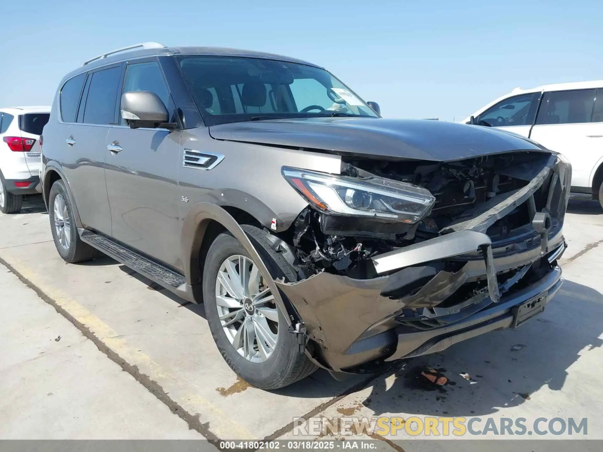 1 fotografías del automóvil dañado JN8AZ2NF3K9682281 INFINITI QX80 2019