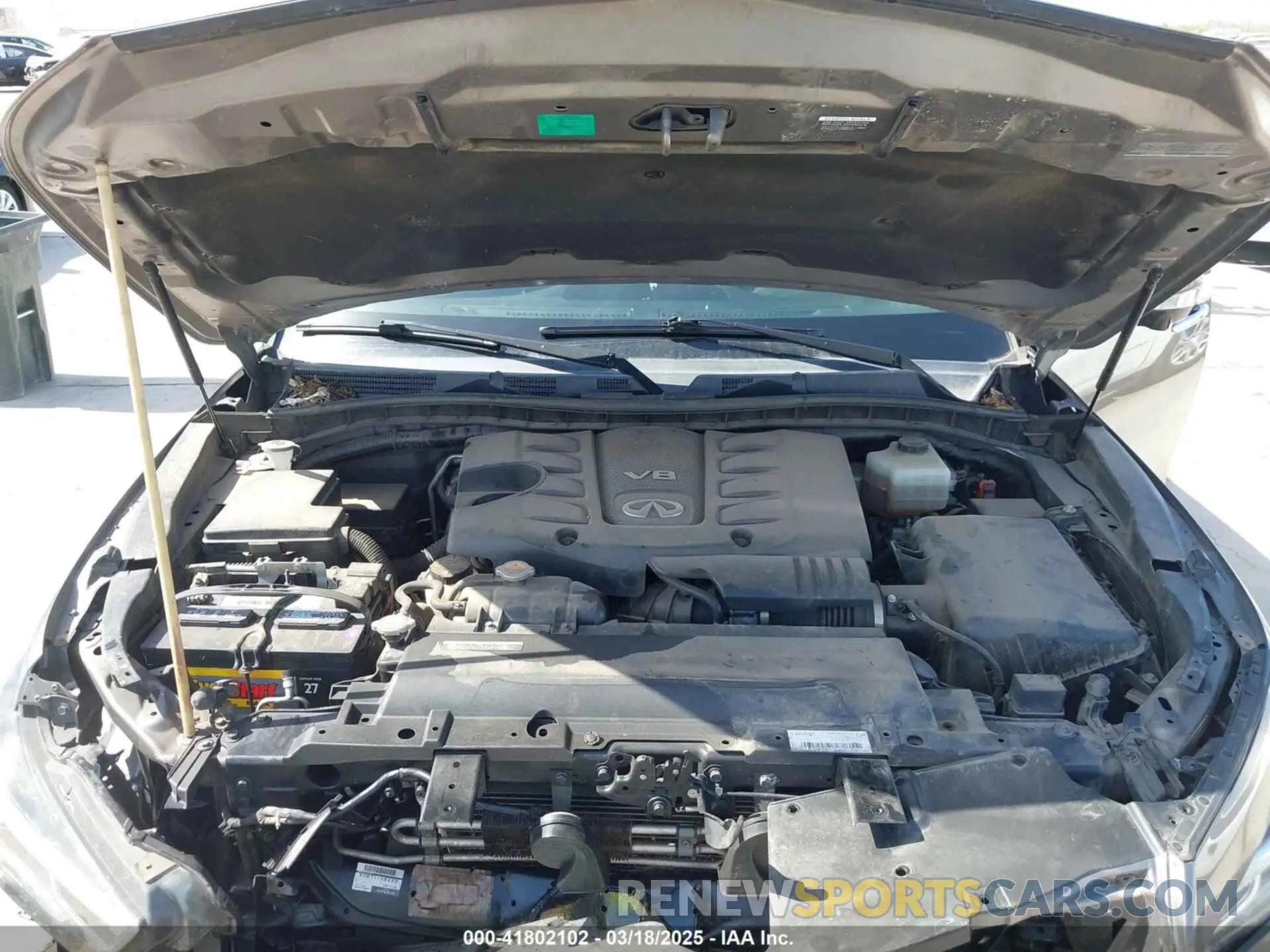 10 fotografías del automóvil dañado JN8AZ2NF3K9682281 INFINITI QX80 2019
