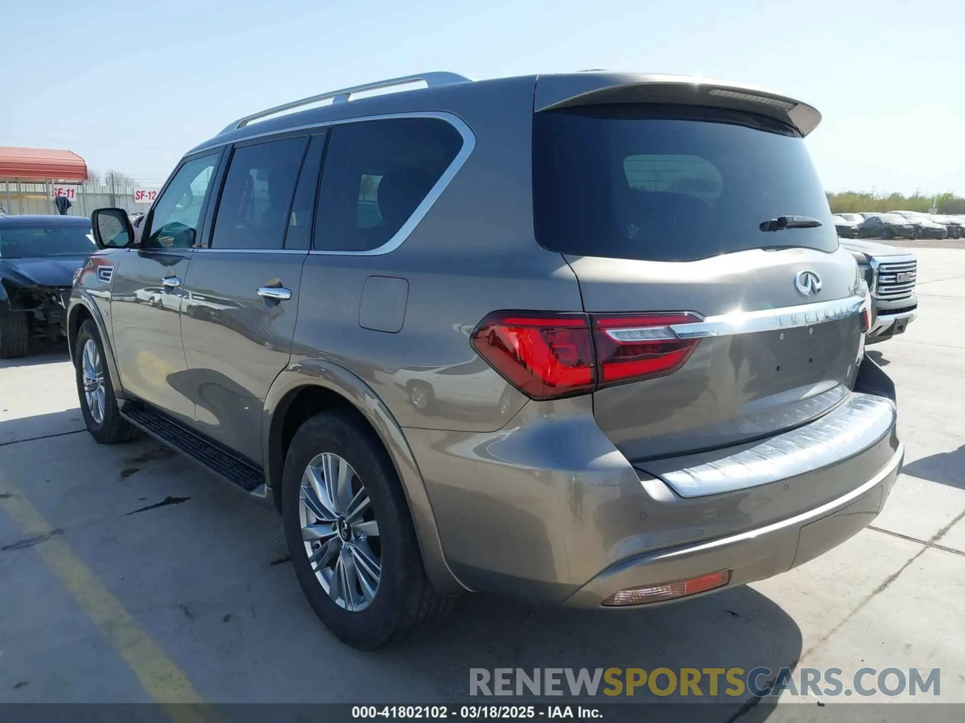3 fotografías del automóvil dañado JN8AZ2NF3K9682281 INFINITI QX80 2019