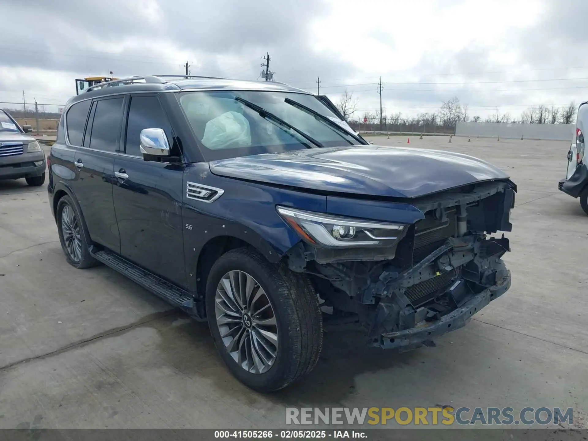 1 fotografías del automóvil dañado JN8AZ2NF5K9682654 INFINITI QX80 2019