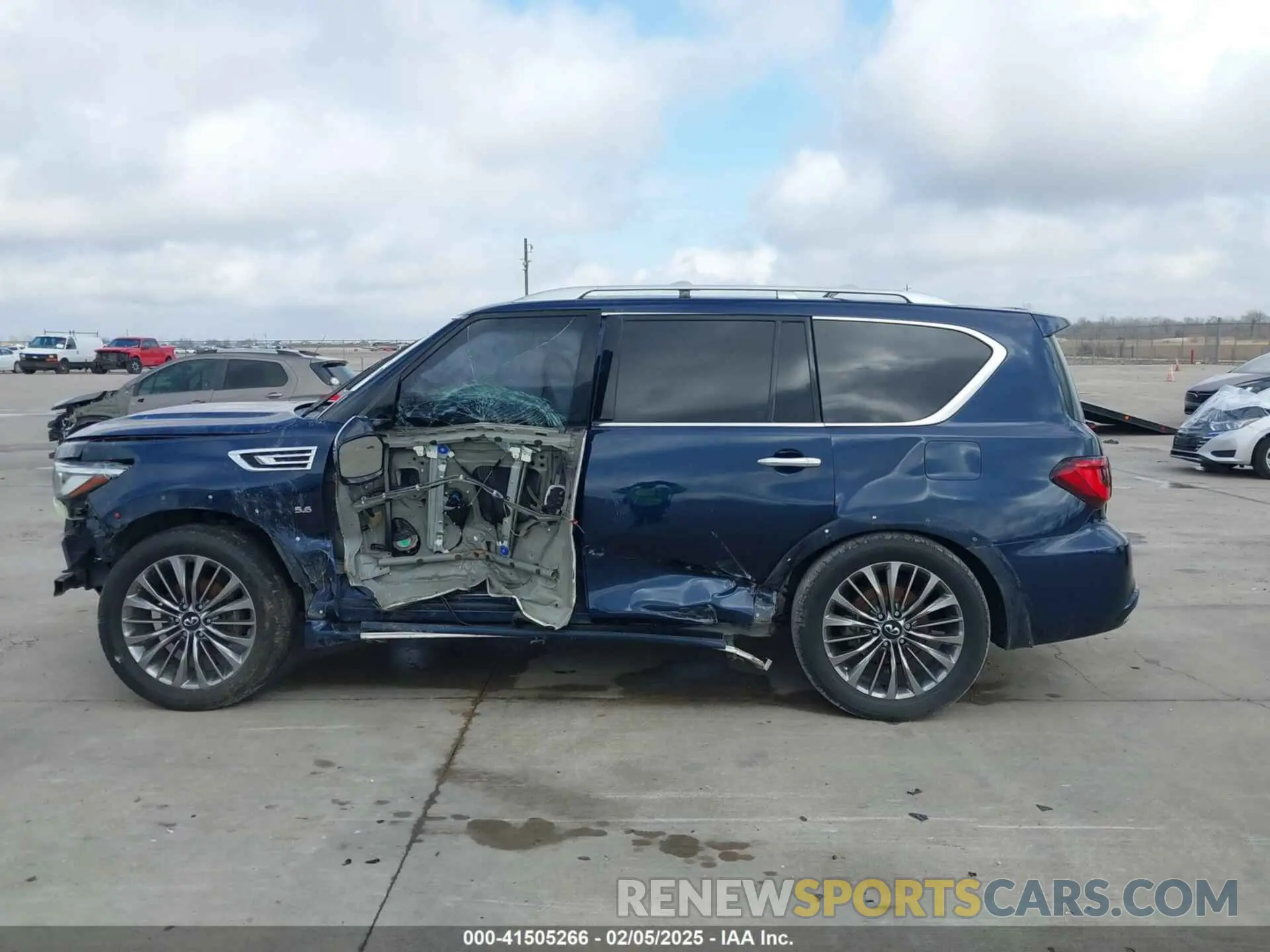 13 fotografías del automóvil dañado JN8AZ2NF5K9682654 INFINITI QX80 2019
